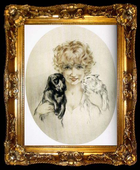 framed  Louis Lcart Cat, ta009-2
